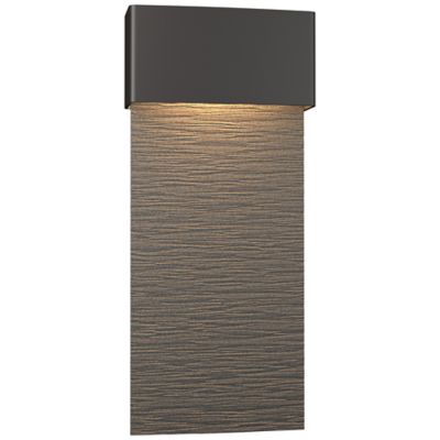 Hubbardton Forge Stratum Tall LED Outdoor Wall Sconce - Color: Silver - Siz