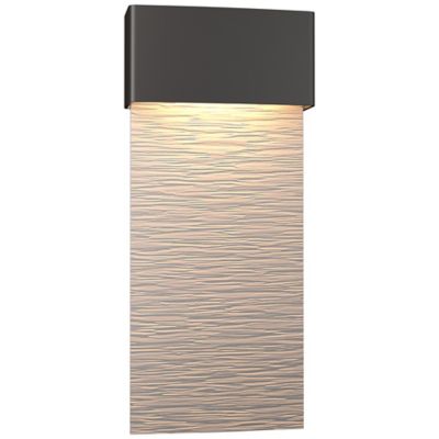 Hubbardton Forge Stratum Tall LED Outdoor Wall Sconce - Color: Silver - Siz