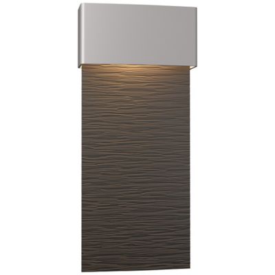 Hubbardton Forge Stratum Tall LED Outdoor Wall Sconce - Color: Bronze - Siz