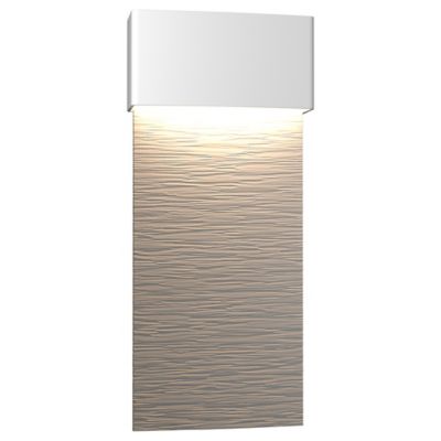 Hubbardton Forge Stratum Tall LED Outdoor Wall Sconce - Color: White - Size