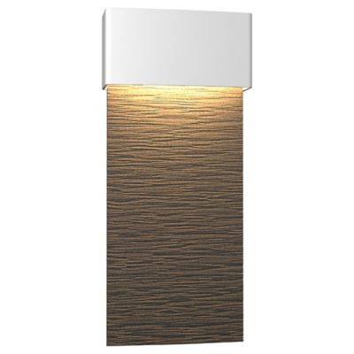 Hubbardton Forge Stratum Tall LED Outdoor Wall Sconce - Color: Silver - Siz