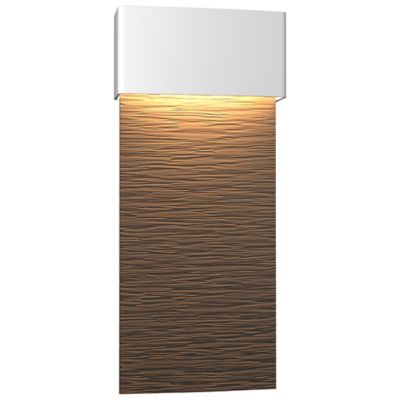 Hubbardton Forge Stratum Tall LED Outdoor Wall Sconce - Color: Grey - Size: