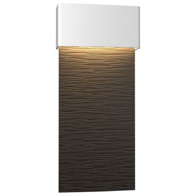 Hubbardton Forge Stratum Tall LED Outdoor Wall Sconce - Color: Black - Size