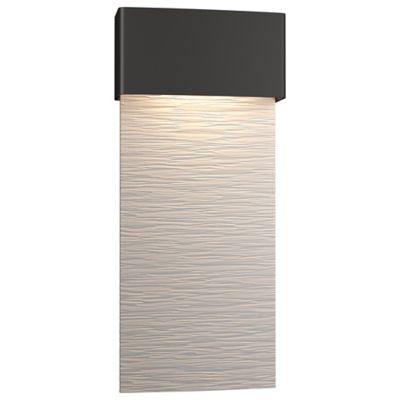 Hubbardton Forge Stratum Tall LED Outdoor Wall Sconce - Color: White - Size