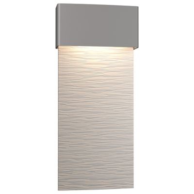 Hubbardton Forge Stratum Tall LED Outdoor Wall Sconce - Color: White - Size