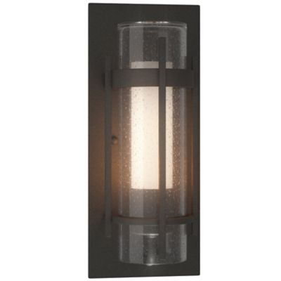 Hubbardton Forge Banded Outdoor Wall Sconce - Color: Silver - Size: Small -