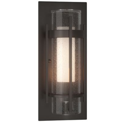 Hubbardton Forge Banded Outdoor Wall Sconce - Color: Grey - Size: Small - 3