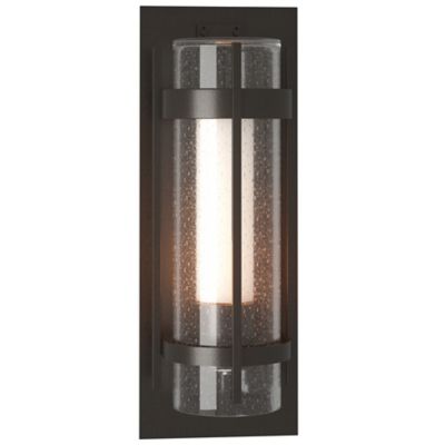 Hubbardton Forge Banded Outdoor Wall Sconce - Color: Grey - Size: Large - 3