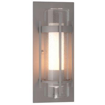 Hubbardton Forge Banded Outdoor Wall Sconce - Color: Silver - Size: Small -