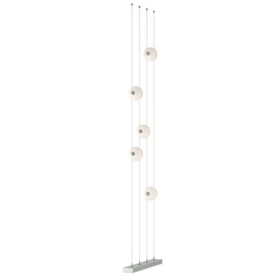 Hubbardton Forge Abacus Floor to Ceiling Plug-In LED Lamp - Color: Silver -