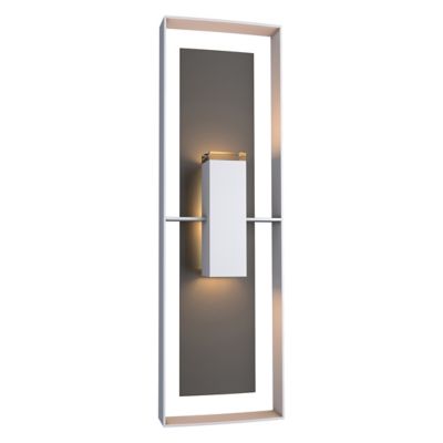 Hubbardton Forge Shadow Box Tall Outdoor Wall Sconce - Color: Bronze - 3026