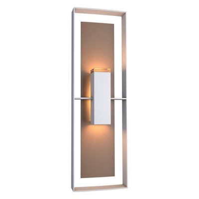 Hubbardton Forge Shadow Box Tall Outdoor Wall Sconce - Color: Bronze - 3026