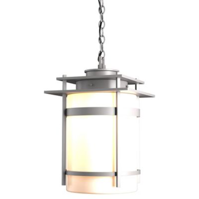 Hubbardton Forge Banded Outdoor Pendant Light - Color: Cream - Size: Large 