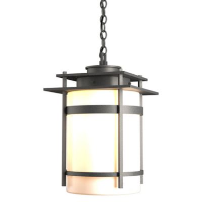 Hubbardton Forge Banded Outdoor Pendant Light - Color: Cream - Size: Large 