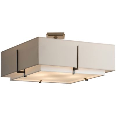 Hubbardton Forge Exos Large Square Semi-Flushmount Light - Color: Matte - S