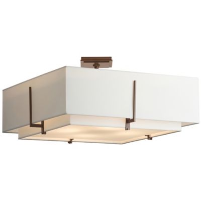 Hubbardton Forge Exos Large Square Semi-Flushmount Light - Color: Matte - S