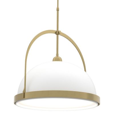 Hubbardton Forge Atlas Large Pendant Light - Color: White - Size: 1 light -