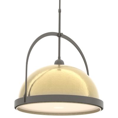 Hubbardton Forge Atlas Large Pendant Light - Color: Brass - Size: 1 light -