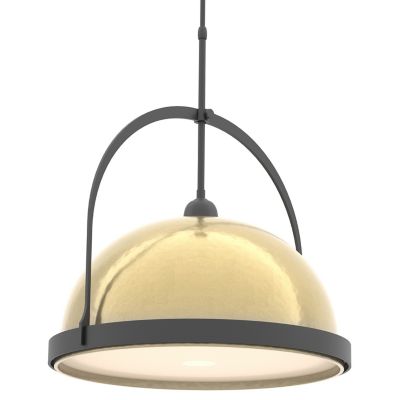 Hubbardton Forge Atlas Large Pendant Light - Color: Brass - Size: 1 light -