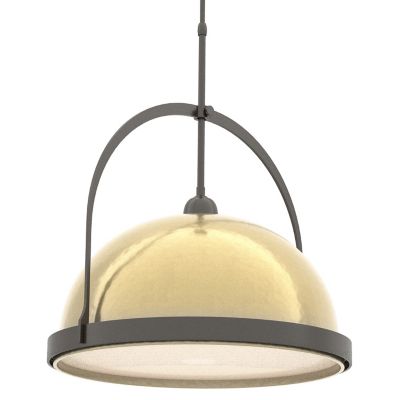 Hubbardton Forge Atlas Large Pendant Light - Color: Brass - Size: 1 light -