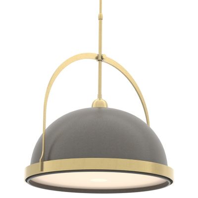 Hubbardton Forge Atlas Large Pendant Light - Color: Grey - Size: 1 light - 