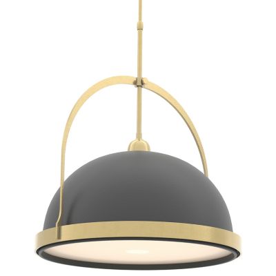 Hubbardton Forge Atlas Large Pendant Light - Color: Black - Size: 1 light -