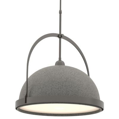 Hubbardton Forge Atlas Large Pendant Light - Color: Grey - Size: 1 light - 