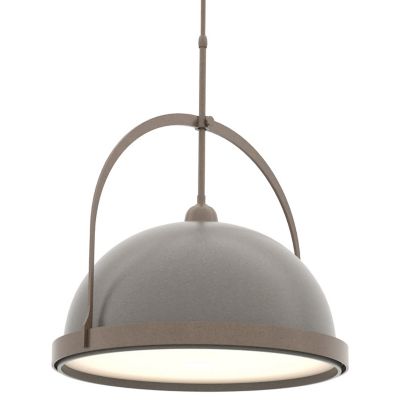 Hubbardton Forge Atlas Large Pendant Light - Color: Grey - Size: 1 light - 