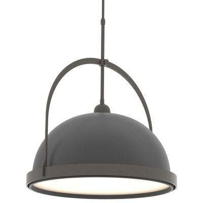 Hubbardton Forge Atlas Large Pendant Light - Color: Black - Size: 1 light -