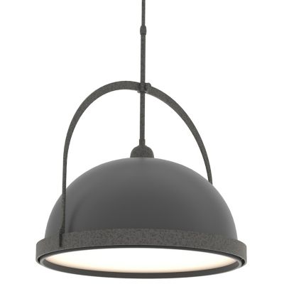 Hubbardton Forge Atlas Large Pendant Light - Color: Black - Size: 1 light -