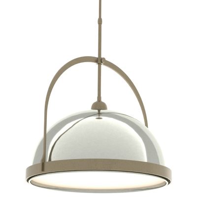 Hubbardton Forge Atlas Large Pendant Light - Color: Silver - Size: 1 light 