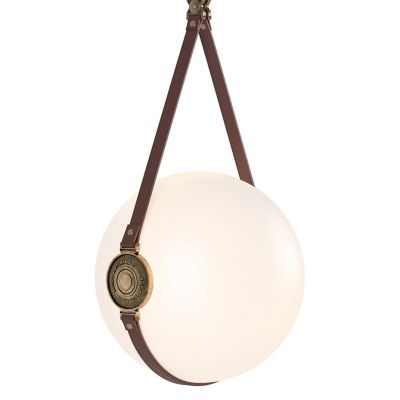 Hubbardton Forge Derby LED Pendant Light - Color: White - Size: Short - 131