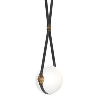 Hubbardton Forge Derby LED Pendant Light - Color: White - Size: Short - 131