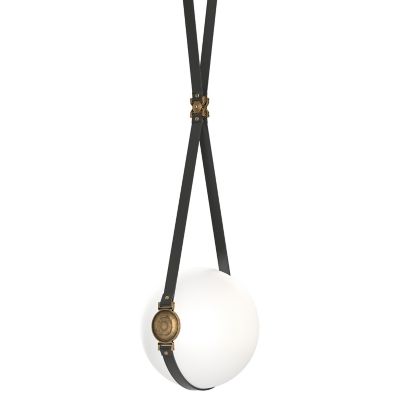 Hubbardton Forge Derby LED Pendant Light - Color: White - Size: Long - 1310