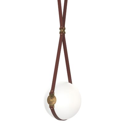 Hubbardton Forge Derby LED Pendant Light - Color: White - Size: Short - 131