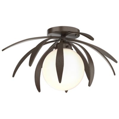 Hubbardton Forge Dahlia Flushmount Light - Color: Bronze - Size: 1 light - 