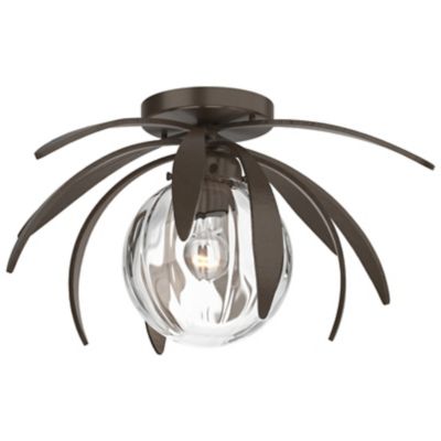 Hubbardton Forge Dahlia Flushmount Light - Color: Bronze - Size: 1 light - 