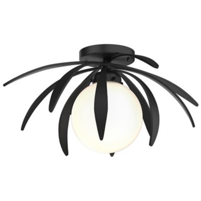 Hubbardton Forge Dahlia Flushmount Light - Color: Black - Size: 1 light - 1