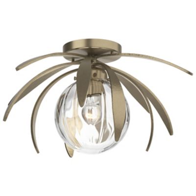 Hubbardton Forge Dahlia Flushmount Light - Color: Gold - Size: 1 light - 12