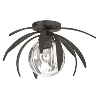 Hubbardton Forge Dahlia Flushmount Light - Color: Grey - Size: 1 light - 12