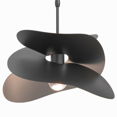 Hubbardton Forge Hibiscus Pendant Light - Color: Black - Size: Small - 1394