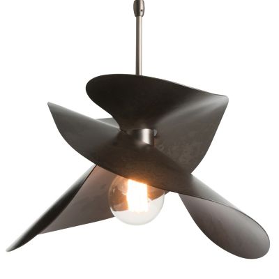 Hubbardton Forge Hibiscus Pendant Light - Color: Black - Size: Small - 1394