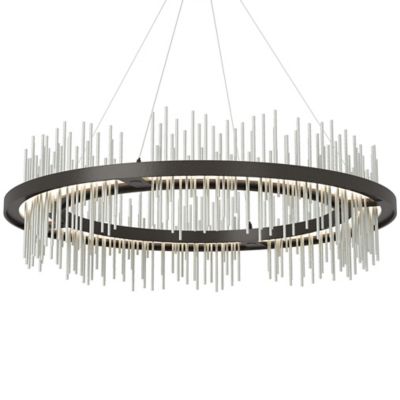 Hubbardton Forge Gossamer Circular LED Pendant Light - Color: Bronze - Size