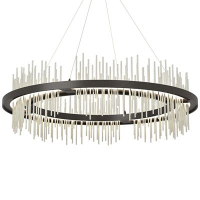 Hubbardton Forge Gossamer Circular LED Pendant Light - Color: Bronze - Size