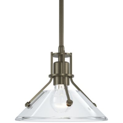 Hubbardton Forge Henry Glass Mini Pendant Light - Color: Clear - Size: Stan