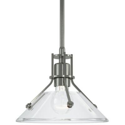 Hubbardton Forge Henry Glass Mini Pendant Light - Color: Clear - Size: Stan