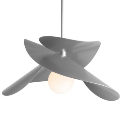 Hubbardton Forge Hibiscus Outdoor Pendant Light - Color: Silver - Size: Sta