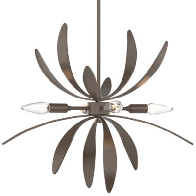 Hubbardton Forge Dahlia Pendant Light - Color: Brown - Size: Standard - 184