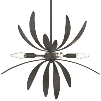 Hubbardton Forge Dahlia Pendant Light - Color: Grey - Size: Standard - 1843