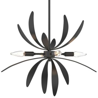 Hubbardton Forge Dahlia Pendant Light - Color: Black - Size: Standard - 184